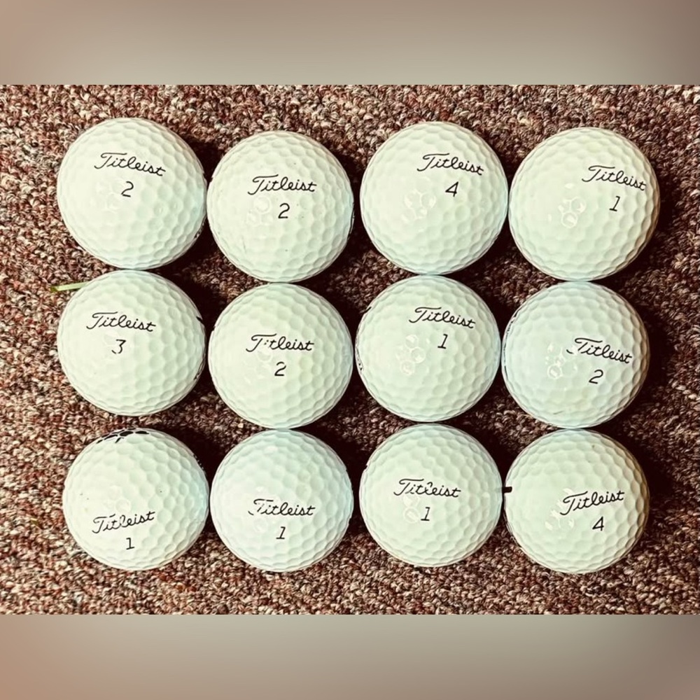 Titleist Tour Soft balls, like new, $12 a dozen. Some might have Sharpie marks